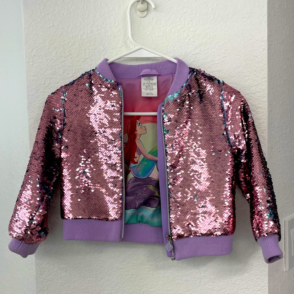 Ariel Interactive Sequin Bomber Jacket